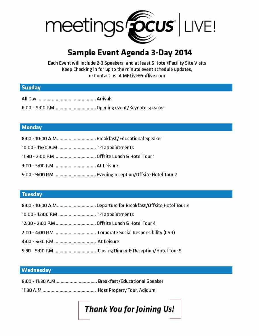 40+ Free Event Program Templates / Designs – Template Archive Throughout Event Agenda Template Word