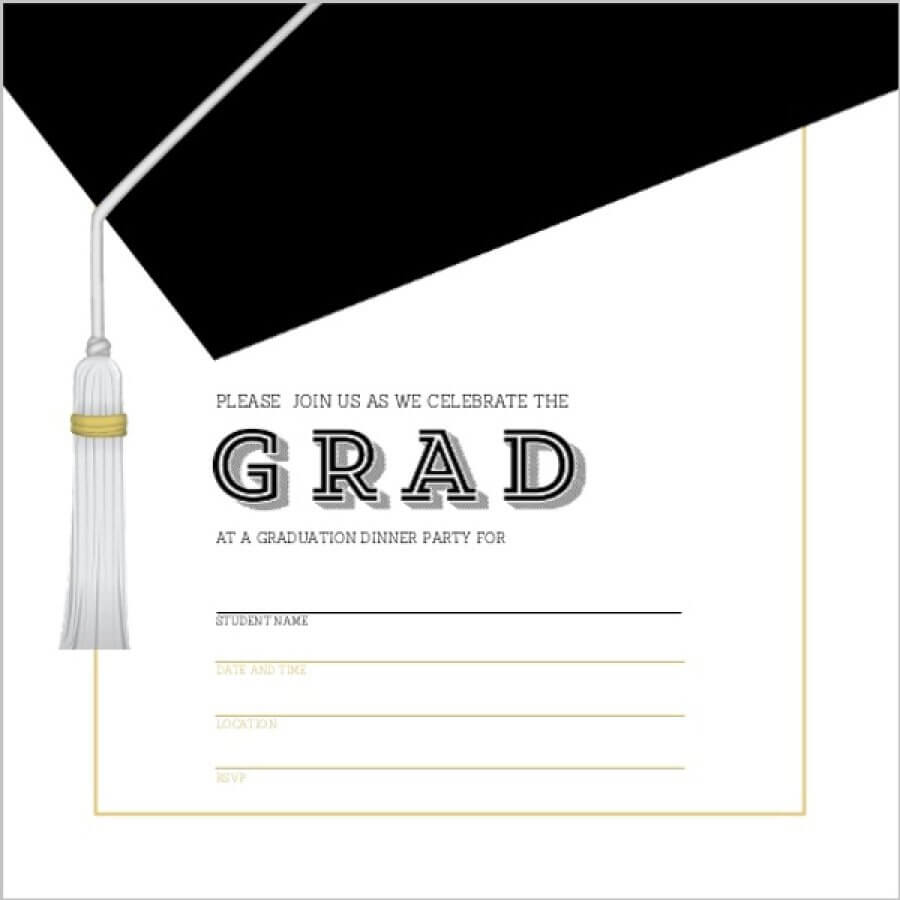 40+ Free Graduation Invitation Templates ᐅ Template Lab Inside Graduation Invitation Templates Microsoft Word