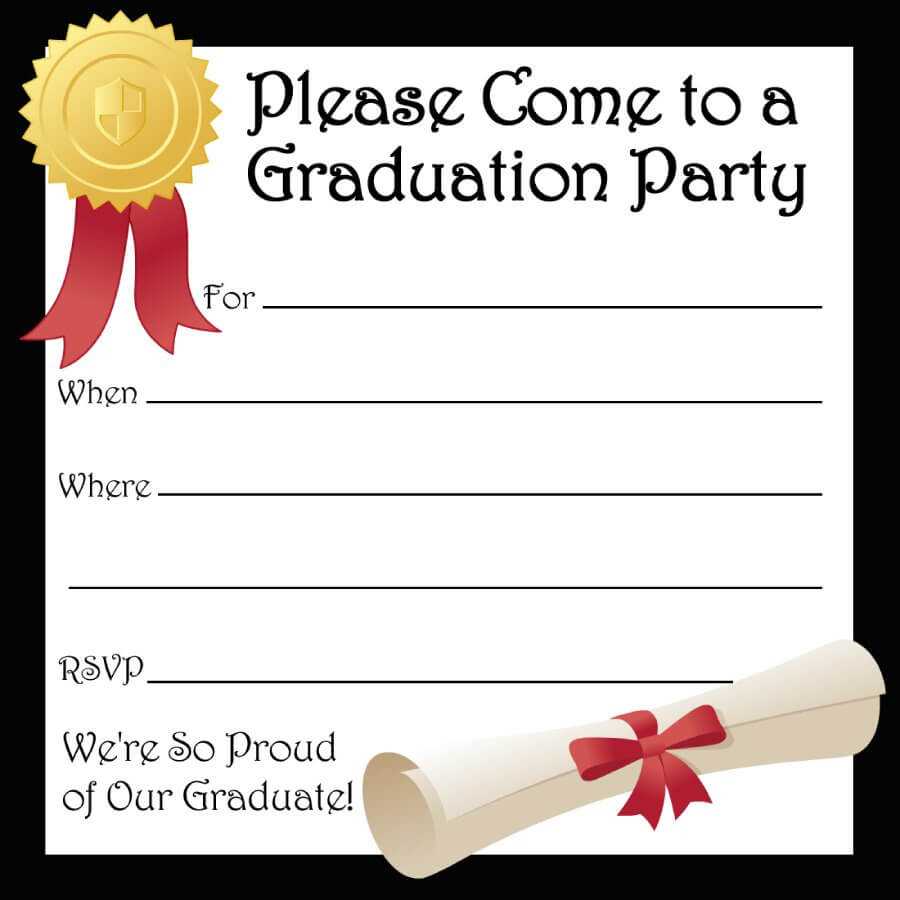 40+ Free Graduation Invitation Templates ᐅ Template Lab Throughout Graduation Party Invitation Templates Free Word