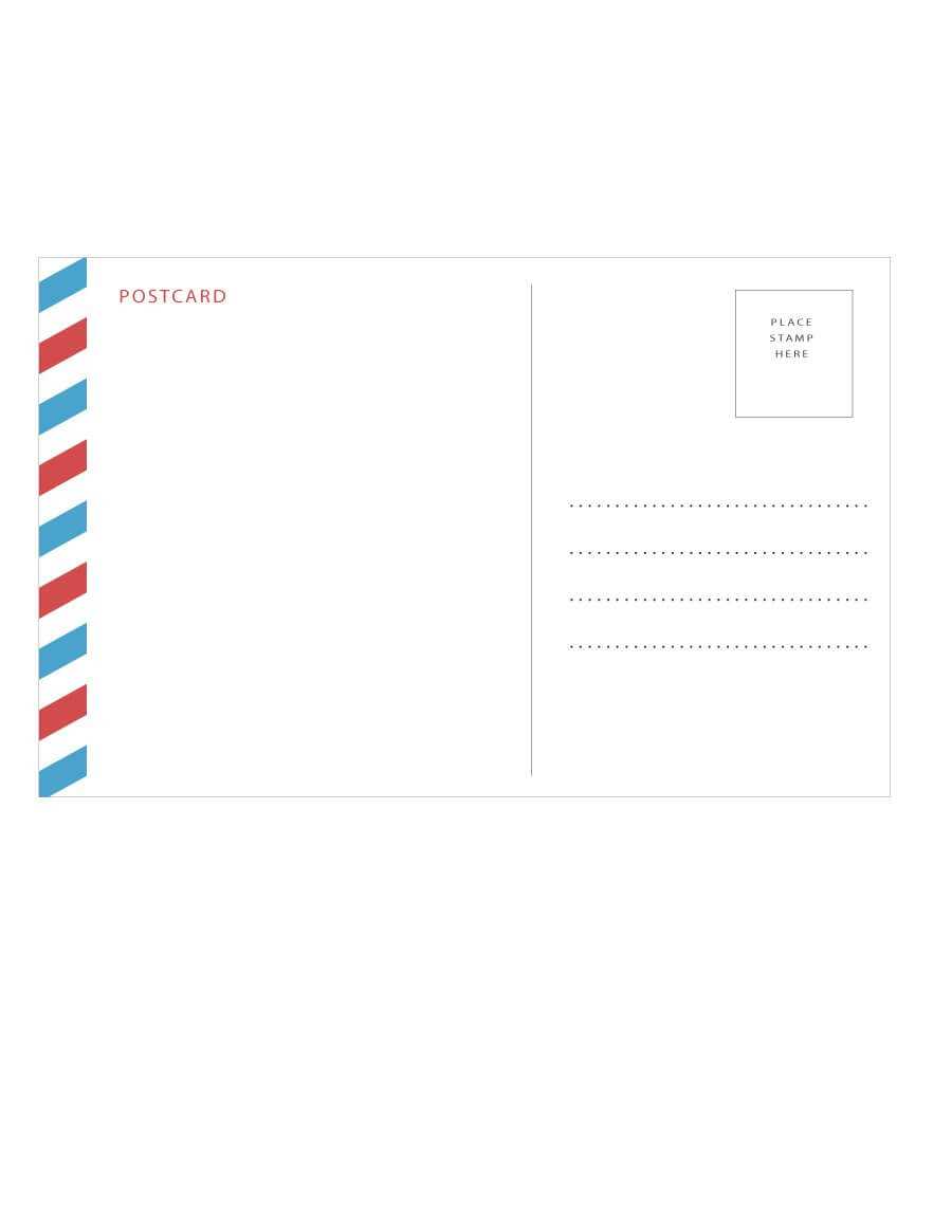 Postcard Size Template