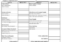 40+ Personal Financial Statement Templates &amp; Forms ᐅ pertaining to Blank Personal Financial Statement Template