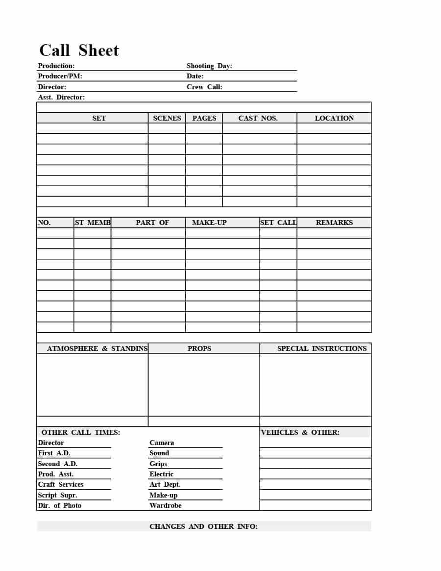 40  Printable Call Log Templates In Microsoft Word And Excel For Blank