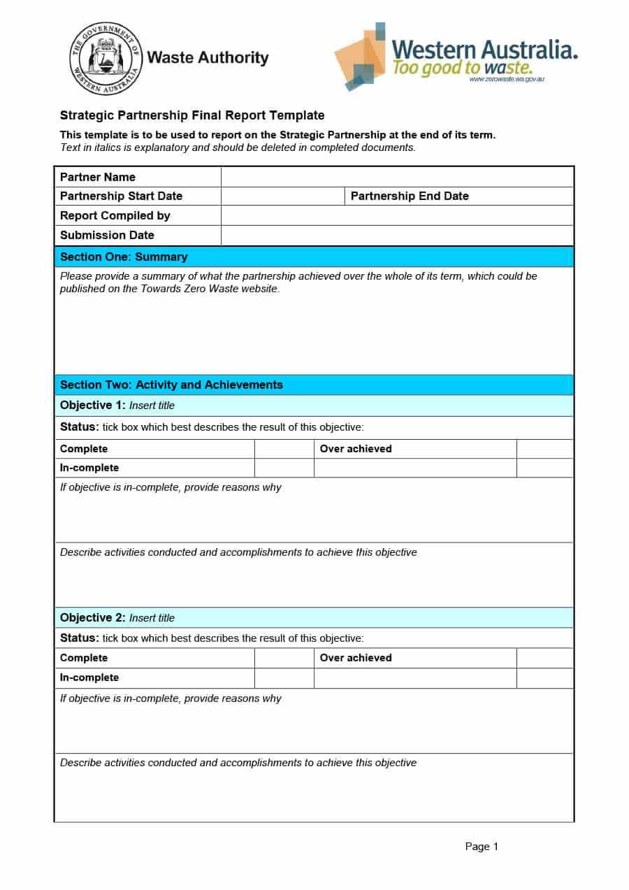 40+ Project Status Report Templates [Word, Excel, Ppt] ᐅ Intended For One Page Status Report Template