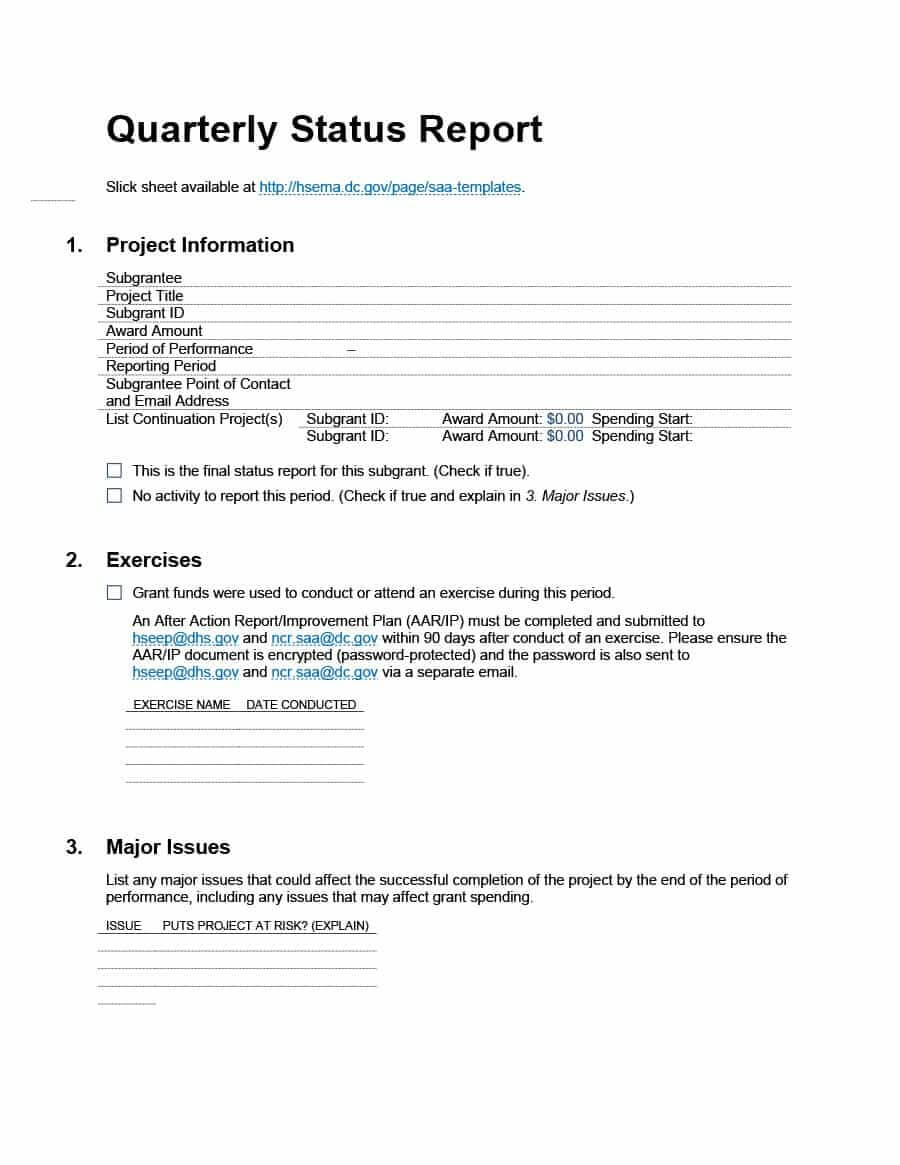 40+ Project Status Report Templates [Word, Excel, Ppt] ᐅ Intended For Template For Information Report