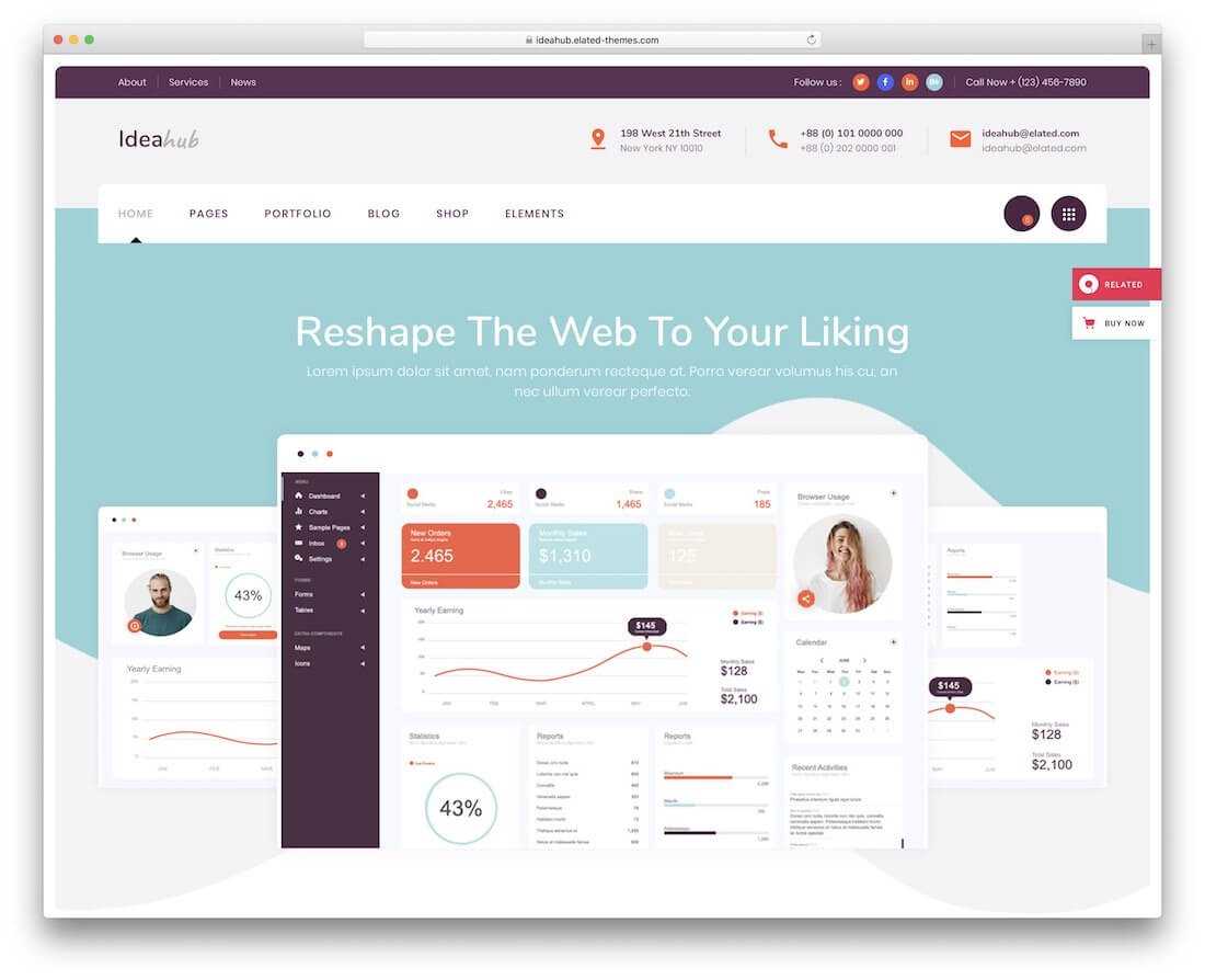 41 Best Free Website Templates For A Trendy Web Space 2019 With Blank Food Web Template