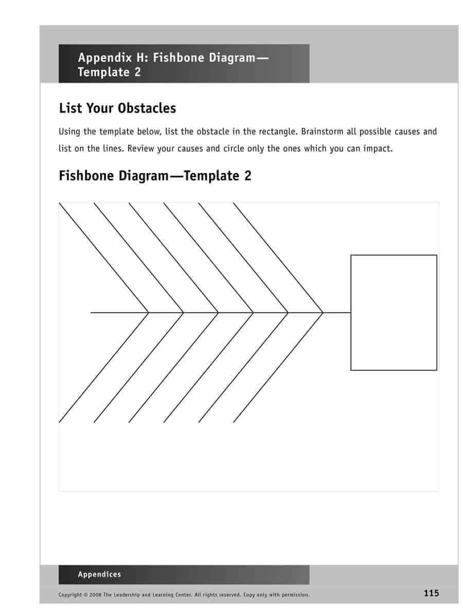 43 Great Fishbone Diagram Templates & Examples [Word, Excel] For Blank Fishbone Diagram Template Word