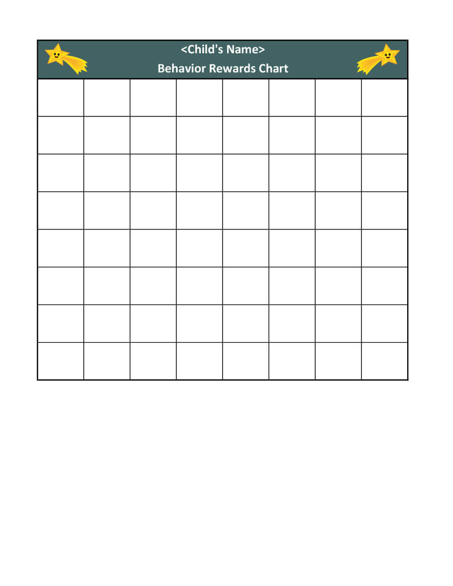 44 Printable Reward Charts For Kids (Pdf, Excel & Word) For Reward Chart Template Word