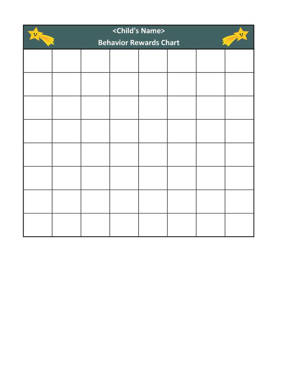 44 Printable Reward Charts For Kids (Pdf, Excel & Word) Pertaining To Blank Reward Chart Template