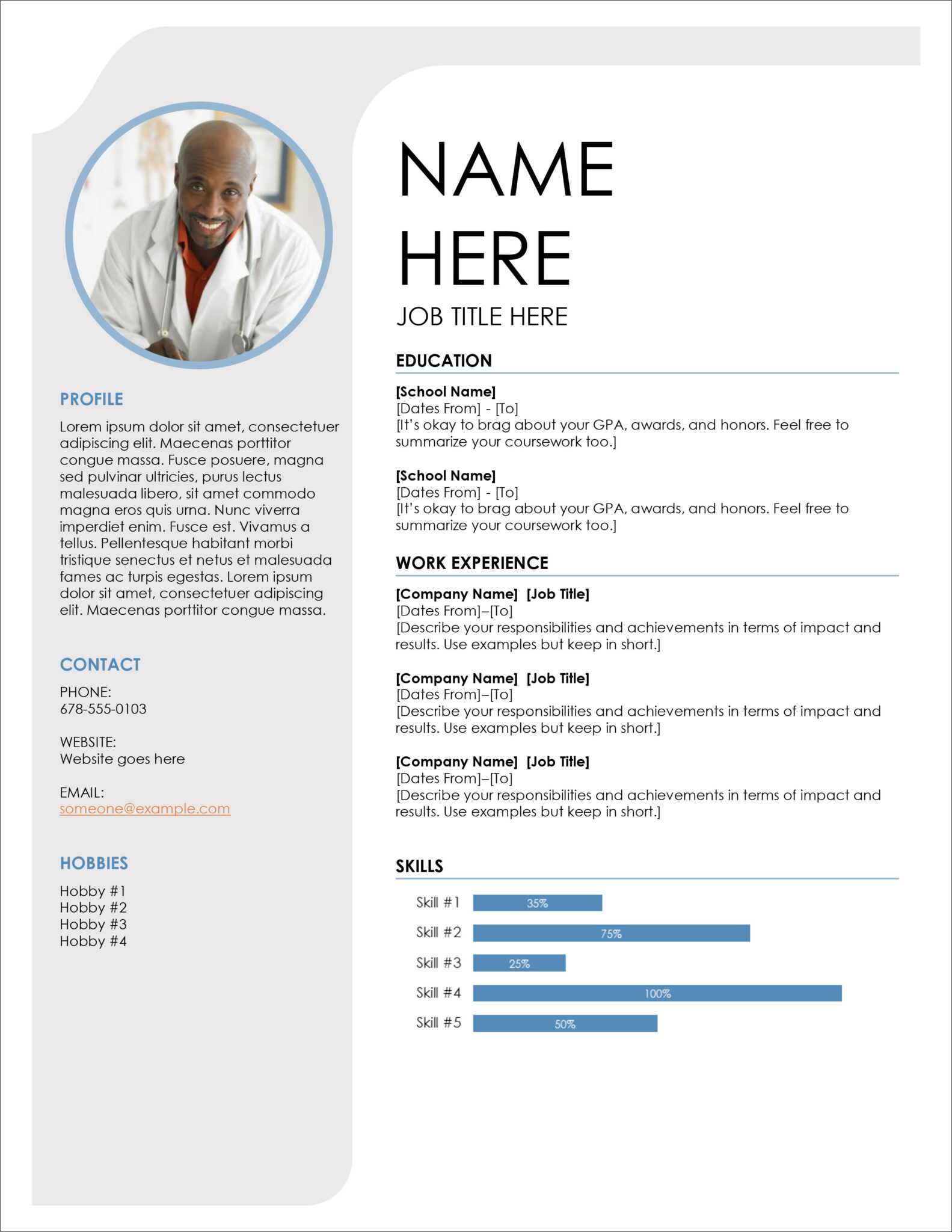 45 Free Modern Resume Cv Templates Minimalist Simple For Free