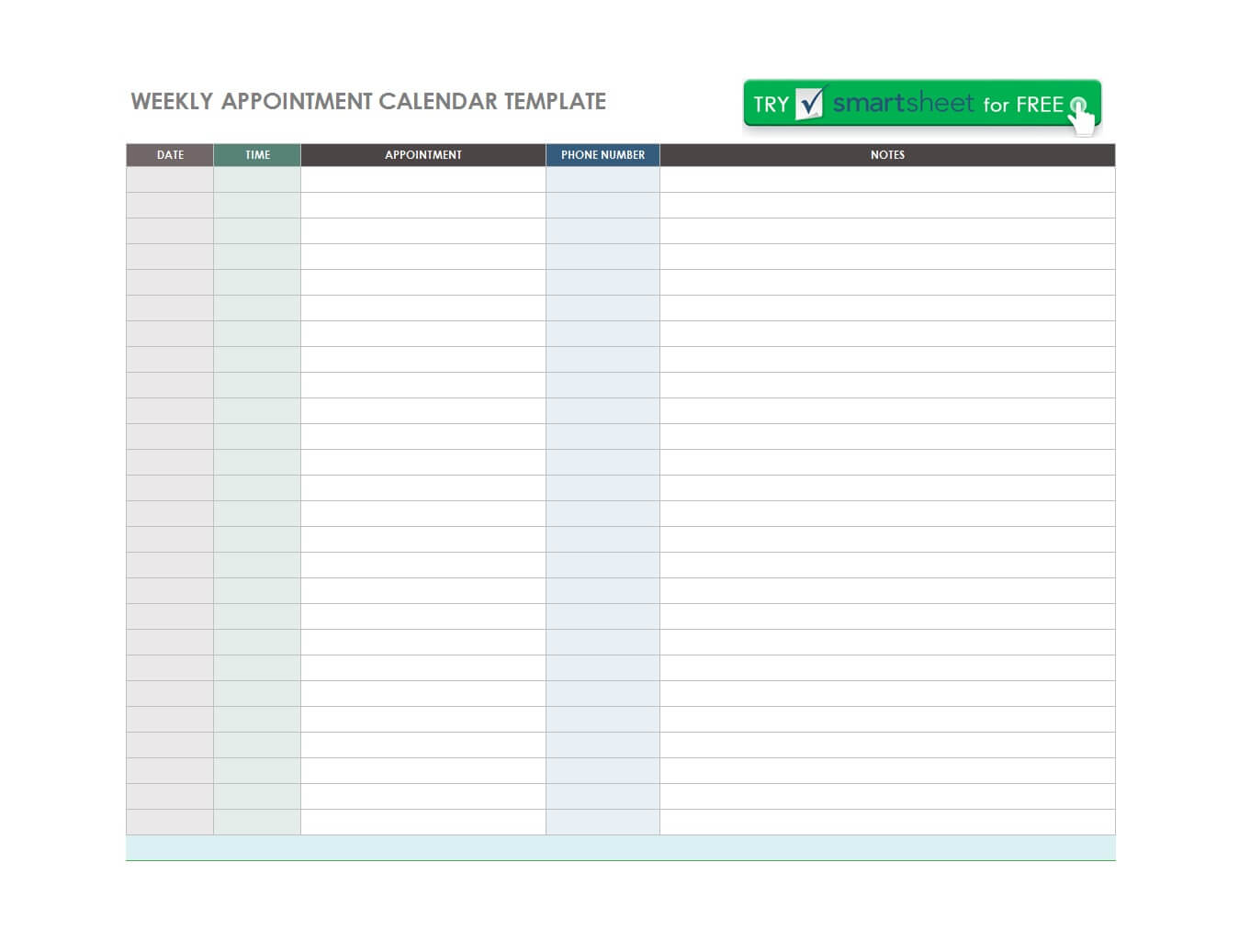 45 Printable Appointment Schedule Templates [& Appointment with regard