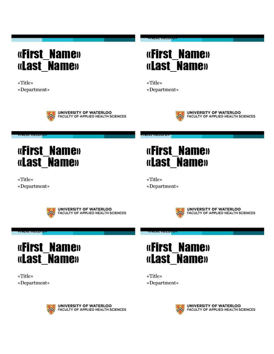 47 Free Name Tag + Badge Templates ᐅ Template Lab Intended For Visitor Badge Template Word