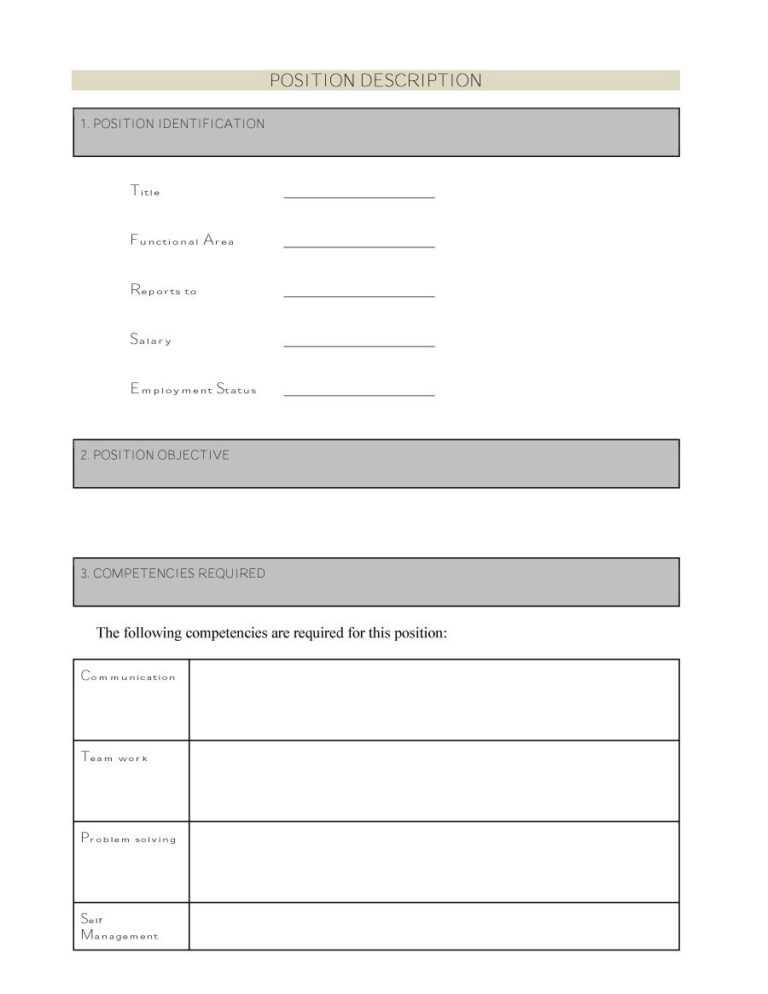 47 Job Description Templates And Examples Template Lab With Job