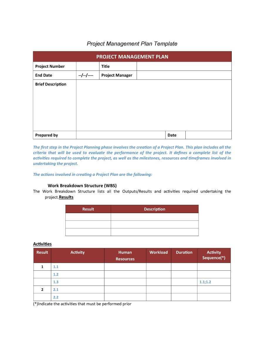 48 Professional Project Plan Templates Excel Word Pdf With Work 