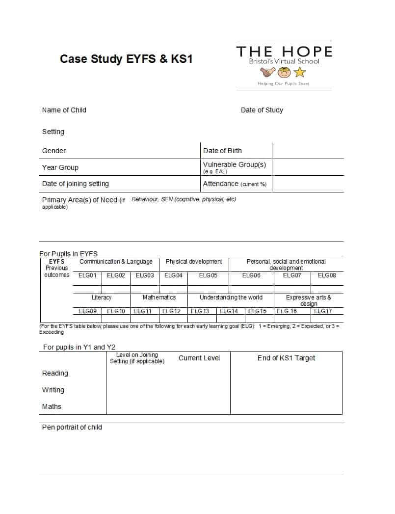 49 Free Case Study Templates ( + Case Study Format Examples + ) Intended For Case Report Form Template