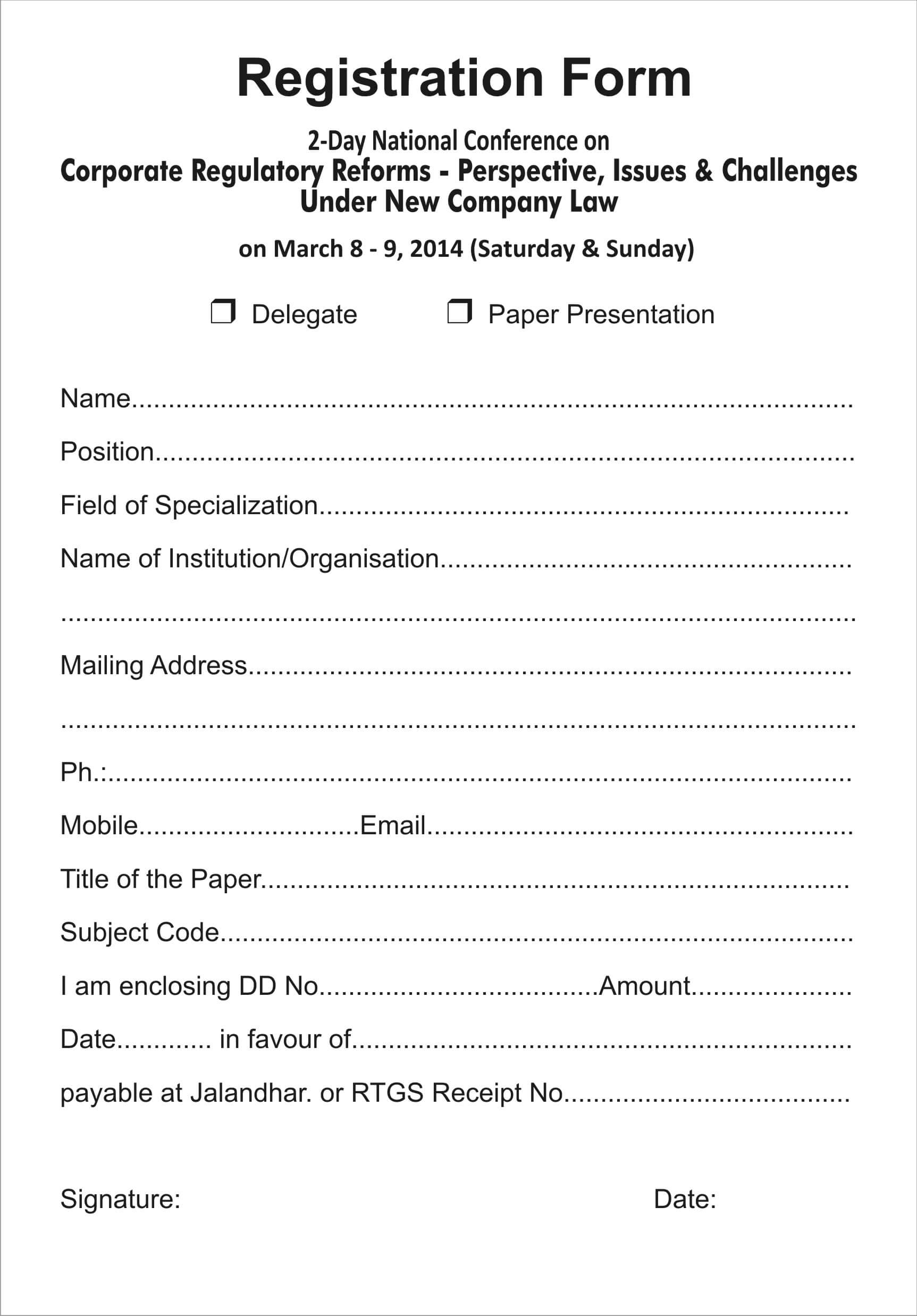 5 Best Photos Of Youth Retreat Registration Form Template Pertaining To Seminar Registration Form Template Word