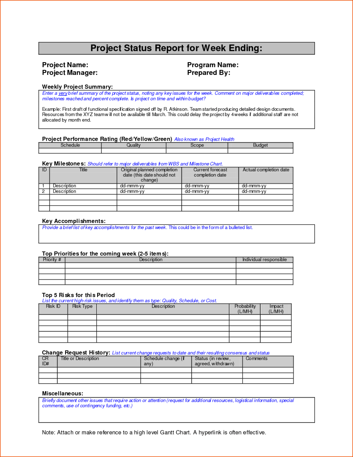 5+ Status Report Template – Bookletemplate Within Funding Report ...