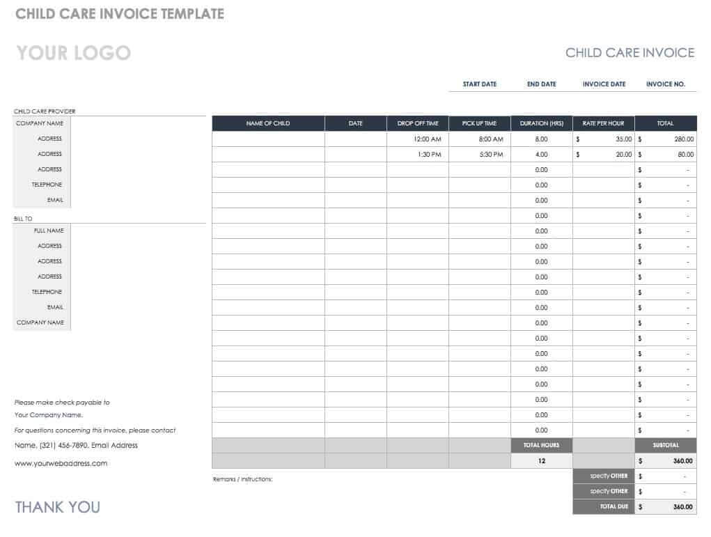 55 Free Invoice Templates | Smartsheet In Blank Scheme Of Work Template