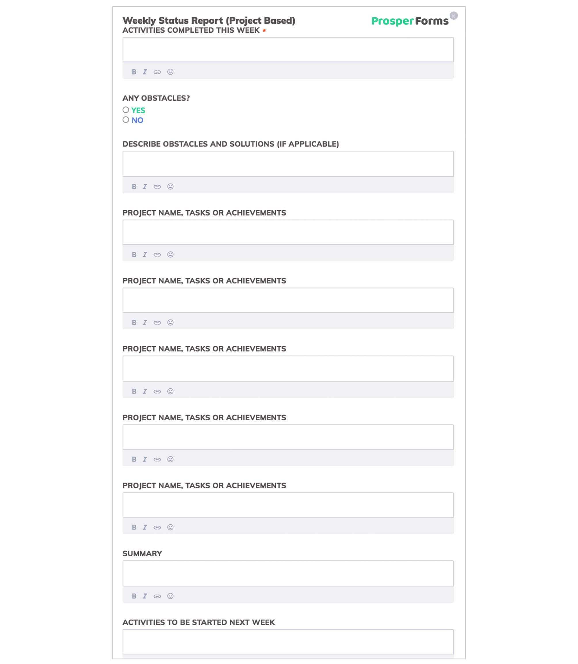 6 Awesome Weekly Status Report Templates | Free Download With Regard To Production Status Report Template