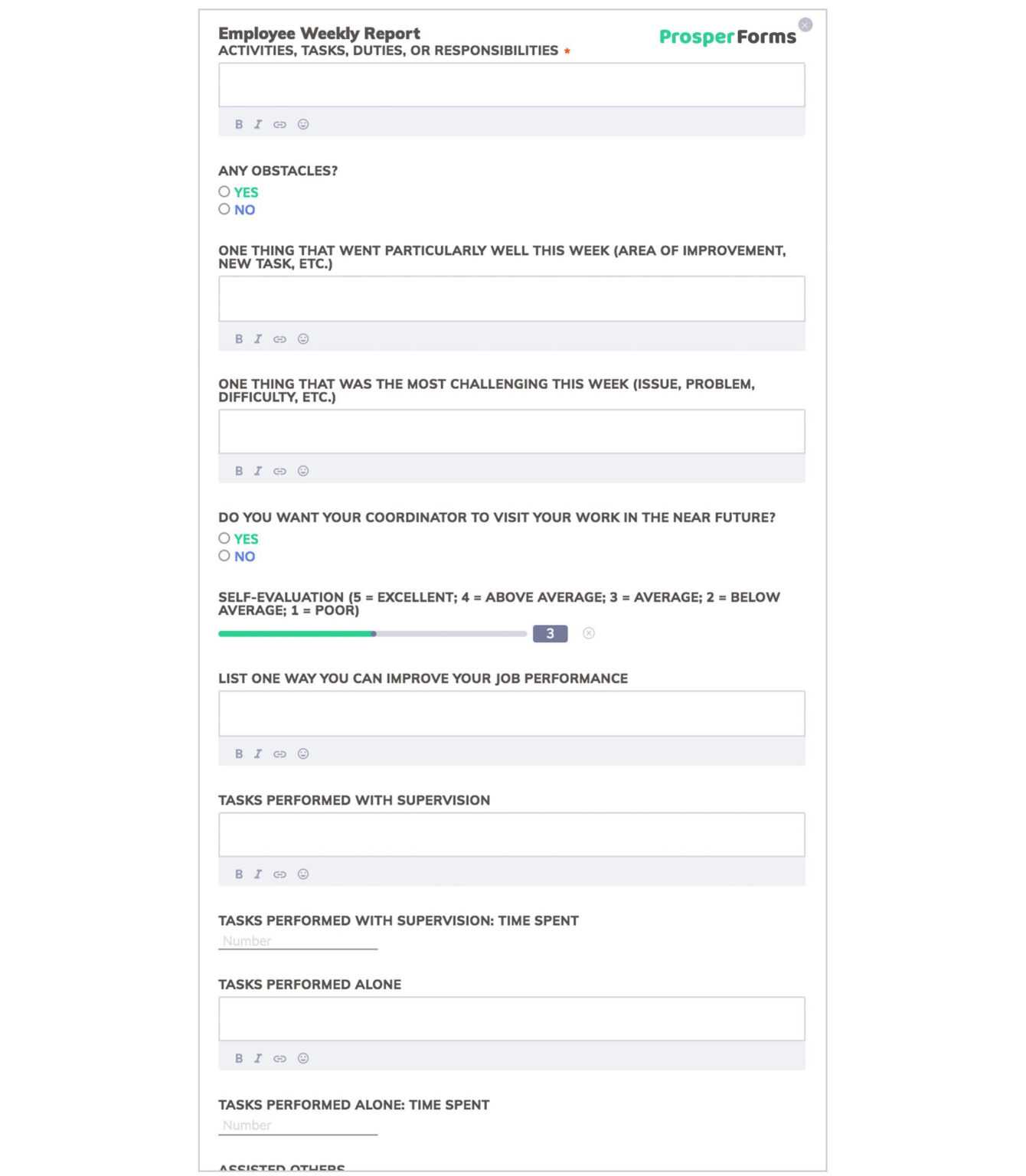 Weekly Accomplishment Report Template
