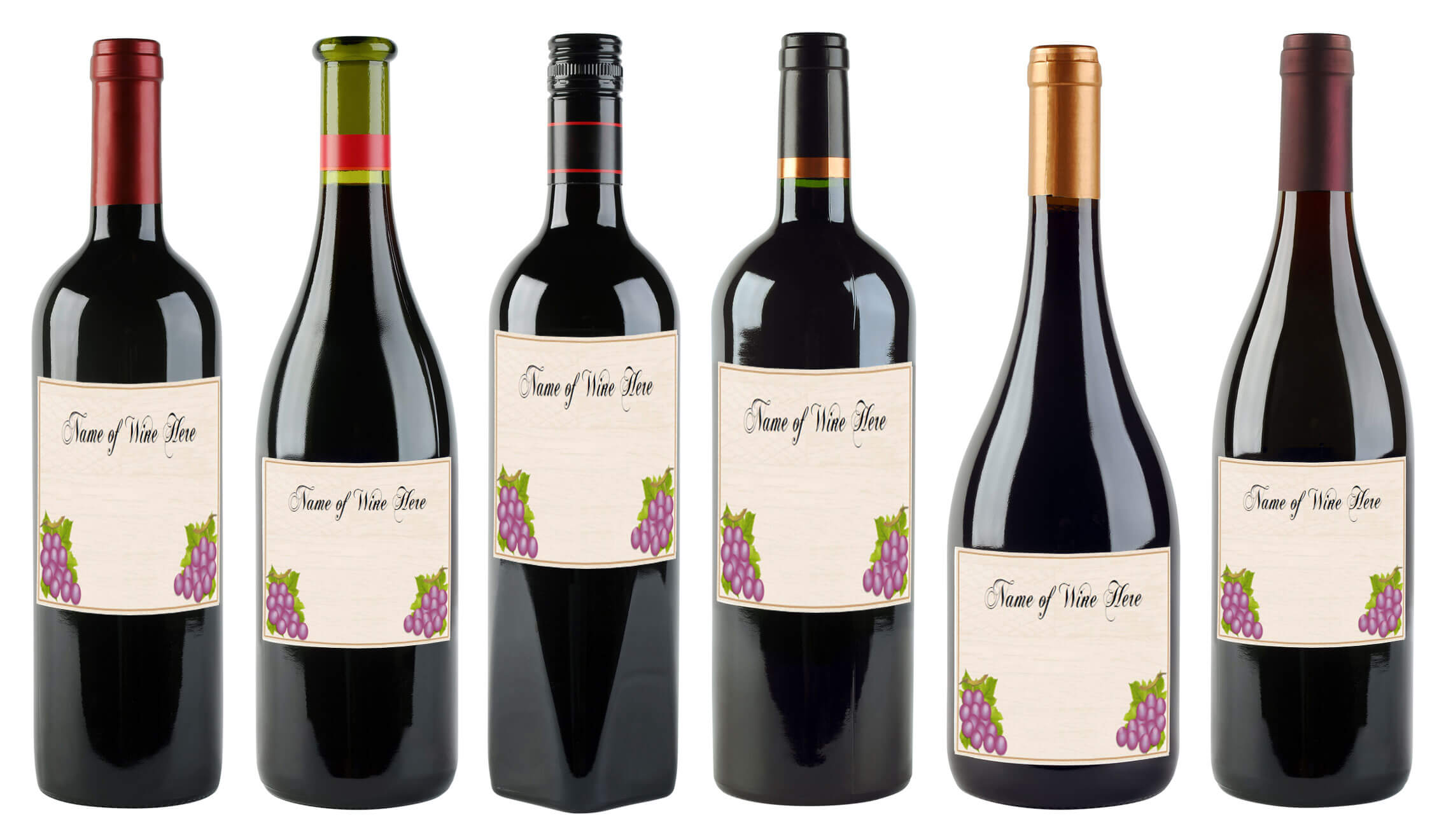 6 Free Printable Wine Labels You Can Customize Lovetoknow For Blank Wine Label Template Best