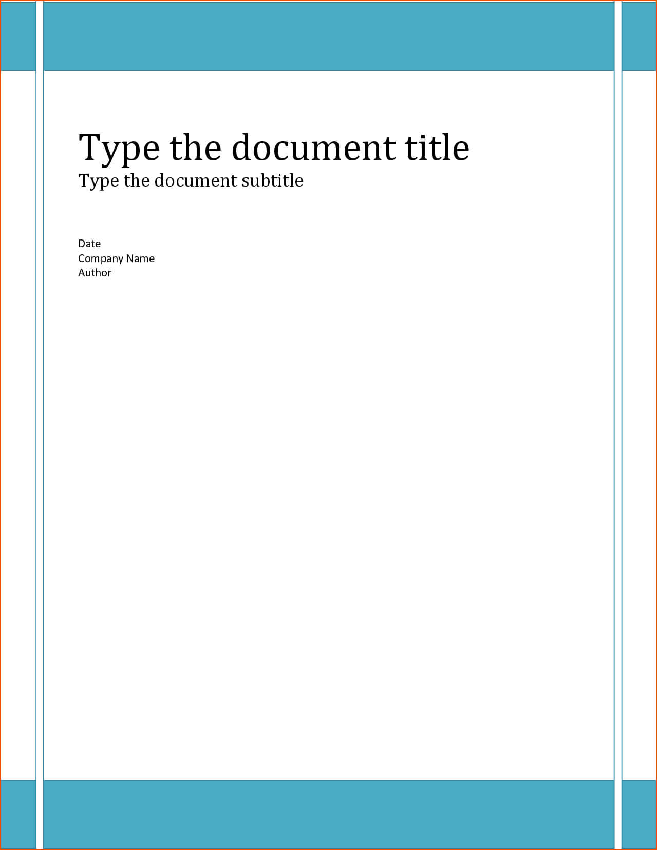 6+ Word Report Templates – Bookletemplate Regarding Word Report Cover Page Template