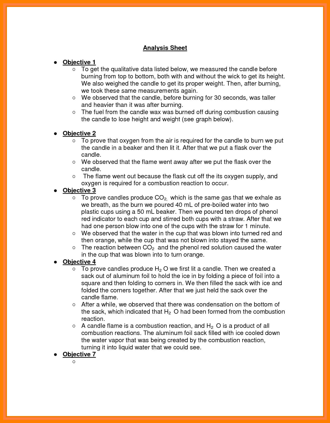 7 Formal Lab Report Example Chemistry 952 Limos In Lab Report 