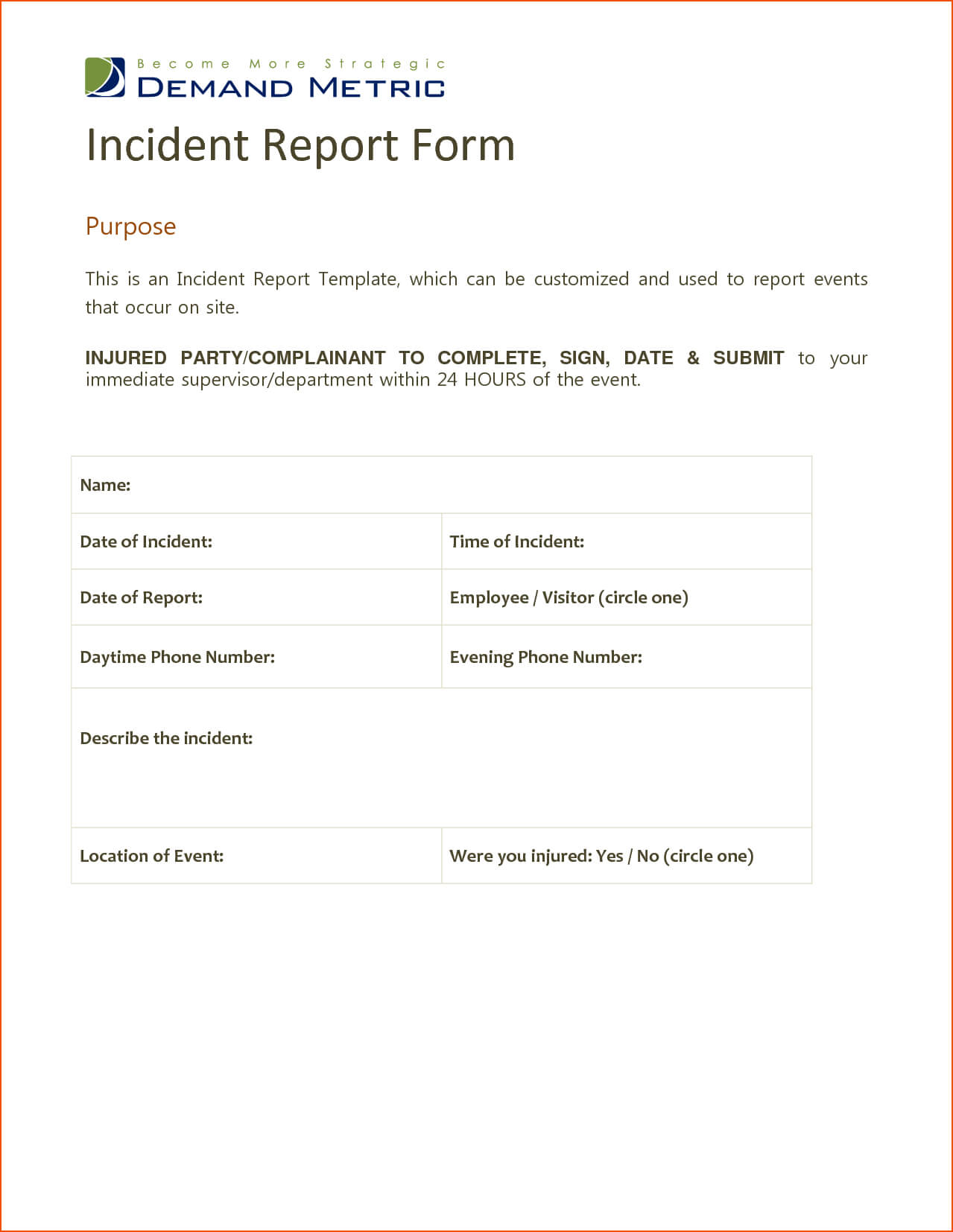 7+ Microsoft Word Report Templates – Bookletemplate Within Incident Report Template Microsoft