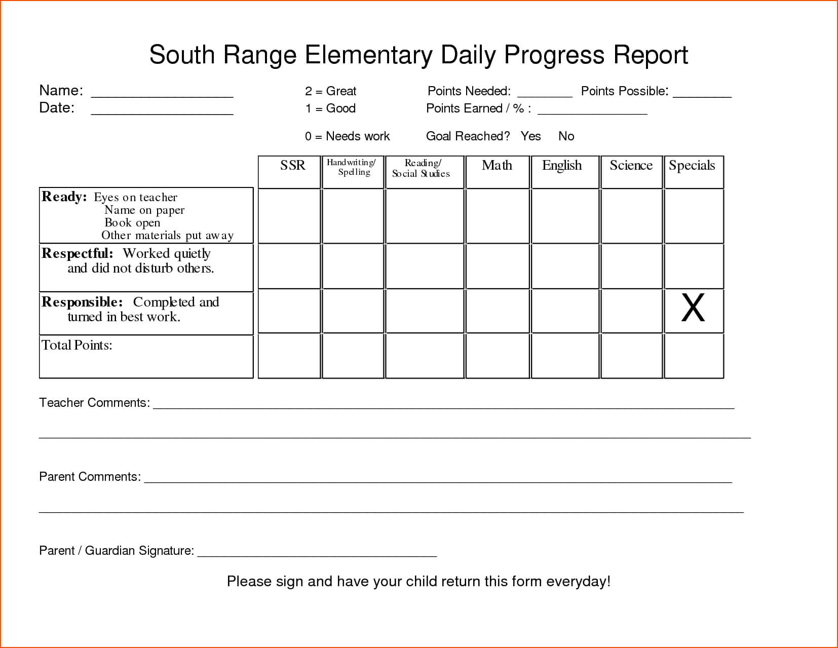 7+ Progress Report Template – Bookletemplate Regarding Student Progress Report Template