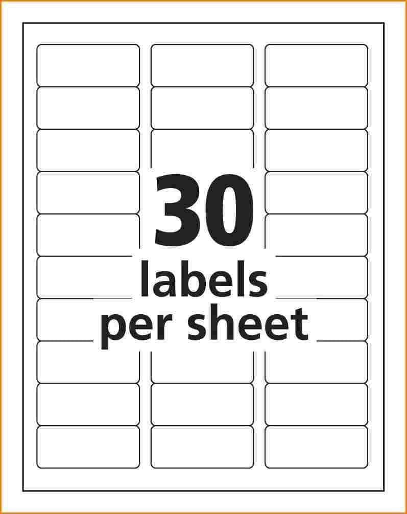 70Mm X 25Mm Labels Per Sheet Online Label Es Microsoft Word Throughout Free Label Templates For Word