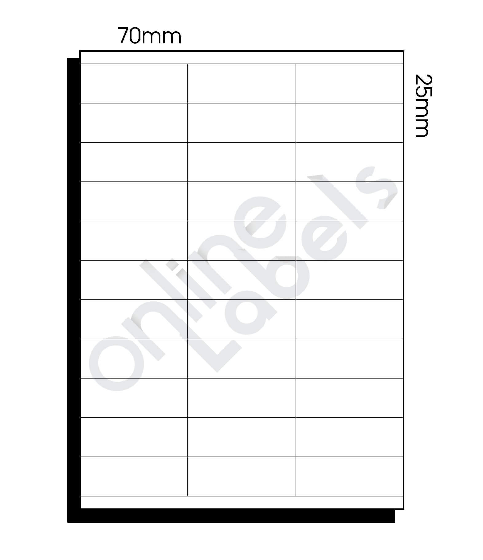 70Mm X 25Mm Labels Per Sheet Online Label Es Microsoft Word With Regard To Word Label Template 12 Per Sheet