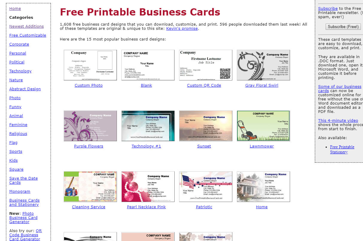 8 Best Places To Find Free Business Card Templates Intended For Free Business Cards Templates For Word