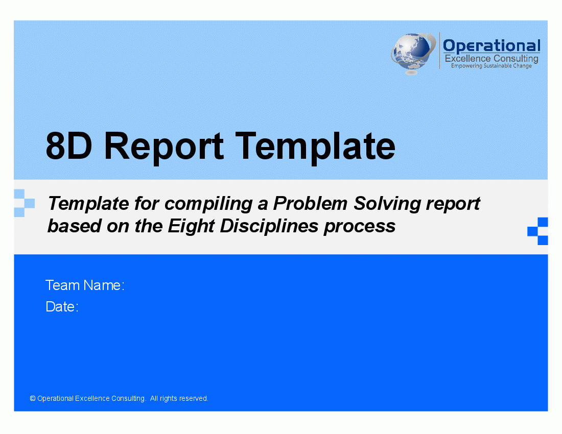 8D Report Template (Powerpoint) Throughout 8D Report Format Template