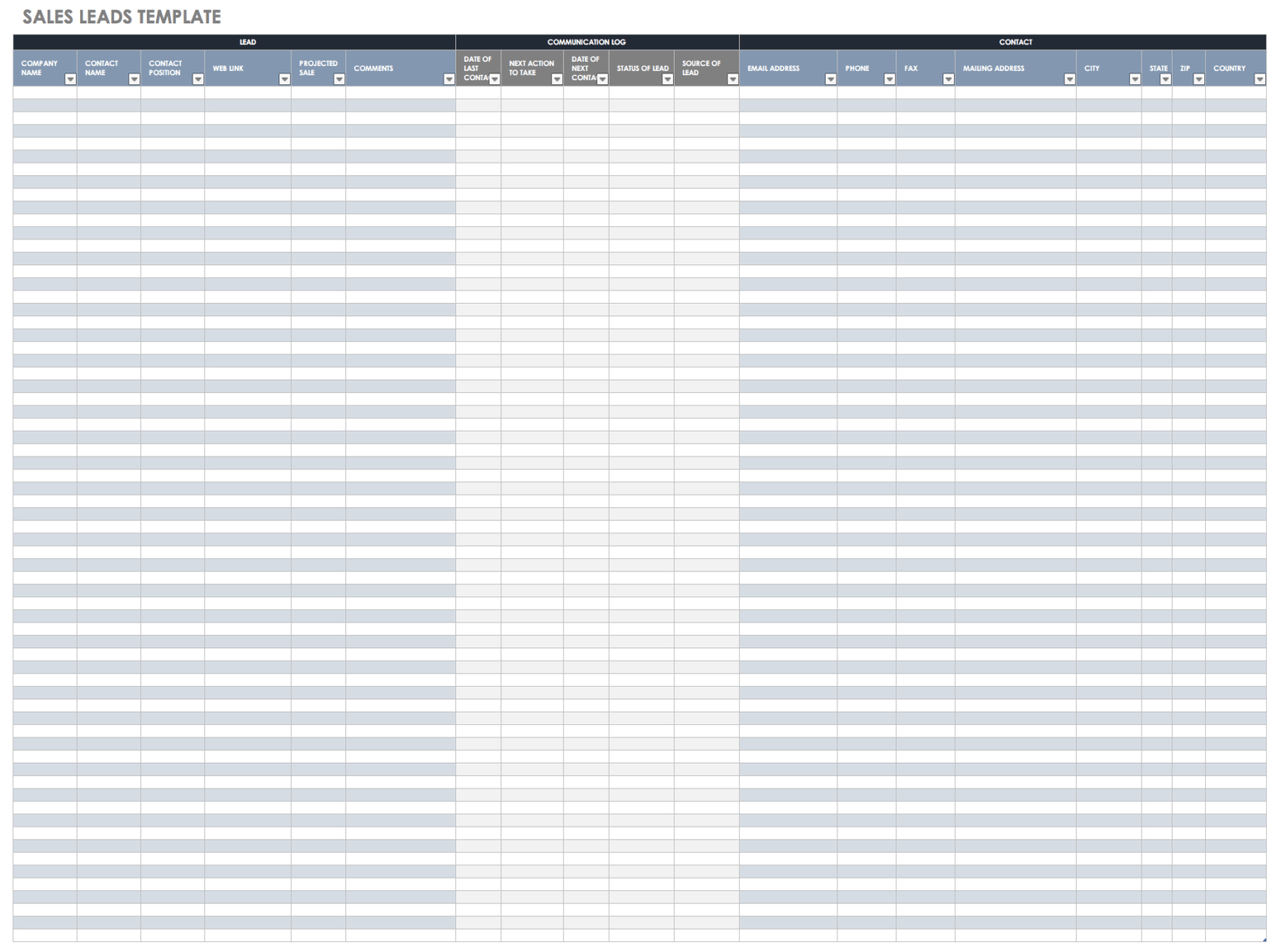 Sales Activity Report Template Excel