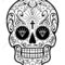 9C5248 Sugar Skull Template | Wiring Library In Blank Sugar Skull Template