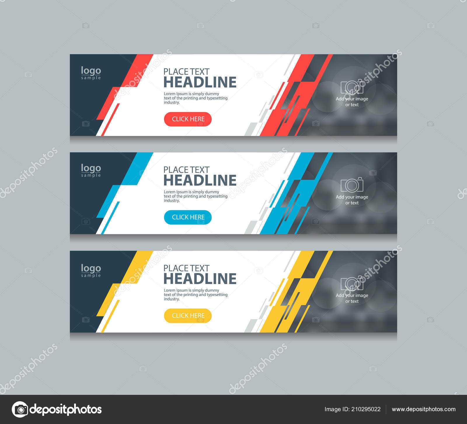 Abstract Horizontal Web Banner Design Template Backgrounds Inside Website Banner Design Templates