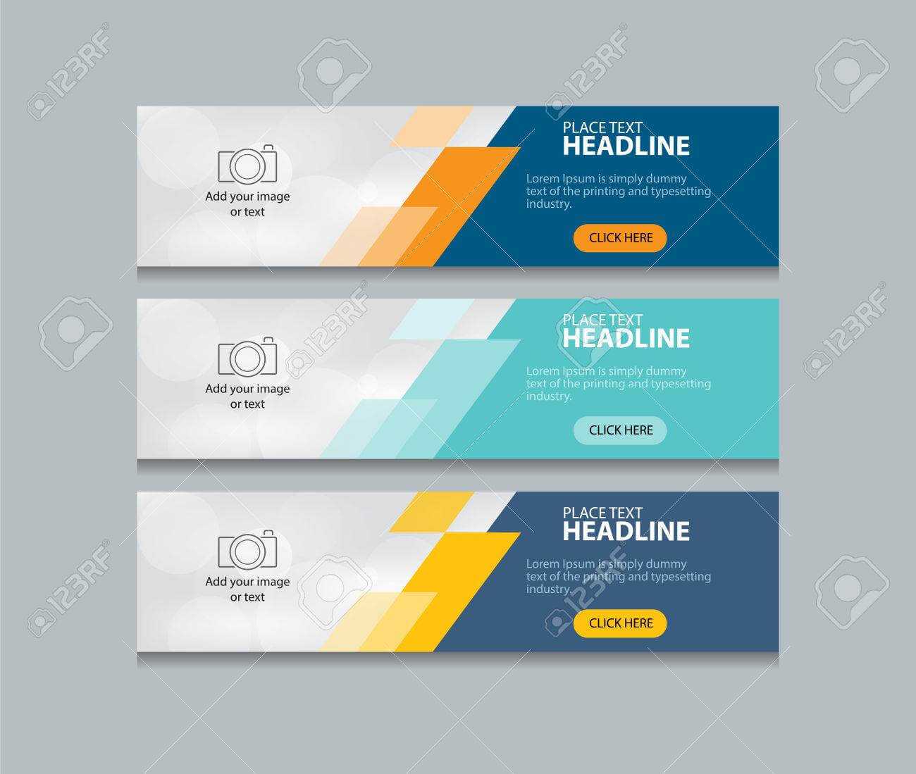 Abstract Web Banner Design Template Background Within Website Banner Design Templates