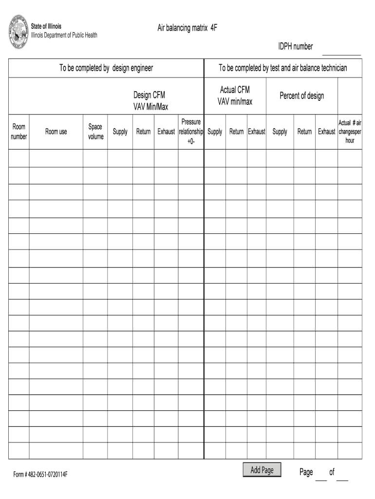 Air Balance Report Pdf – Fill Online, Printable, Fillable With Regard To Air Balance Report Template