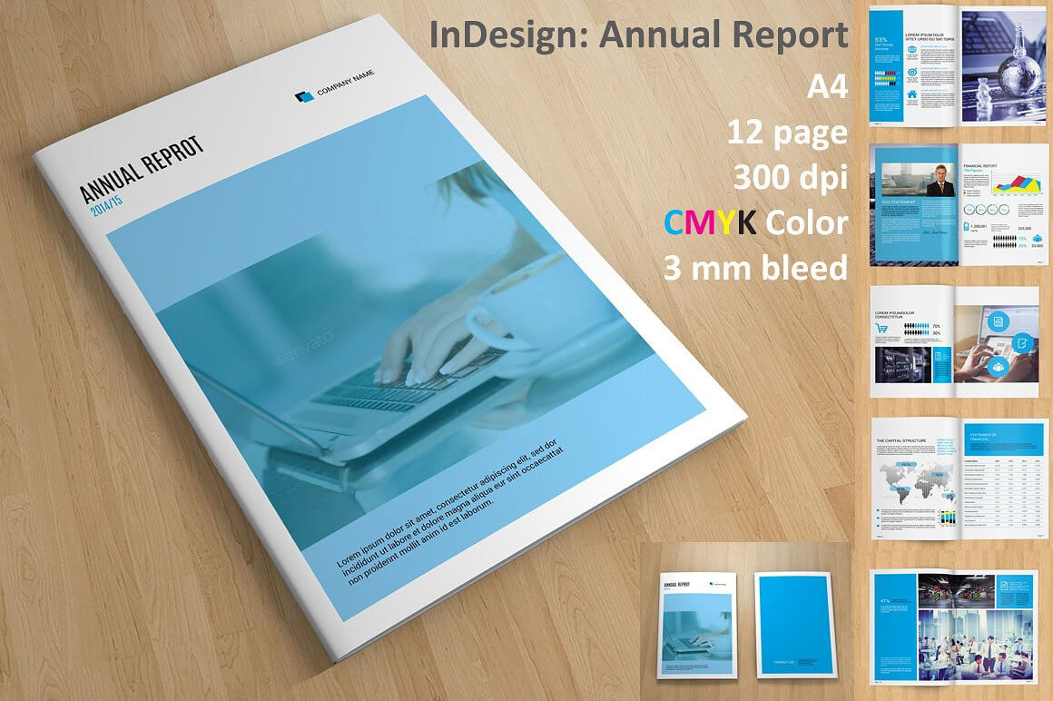 Annual Report Indesign Template Free With Free Indesign Report Templates
