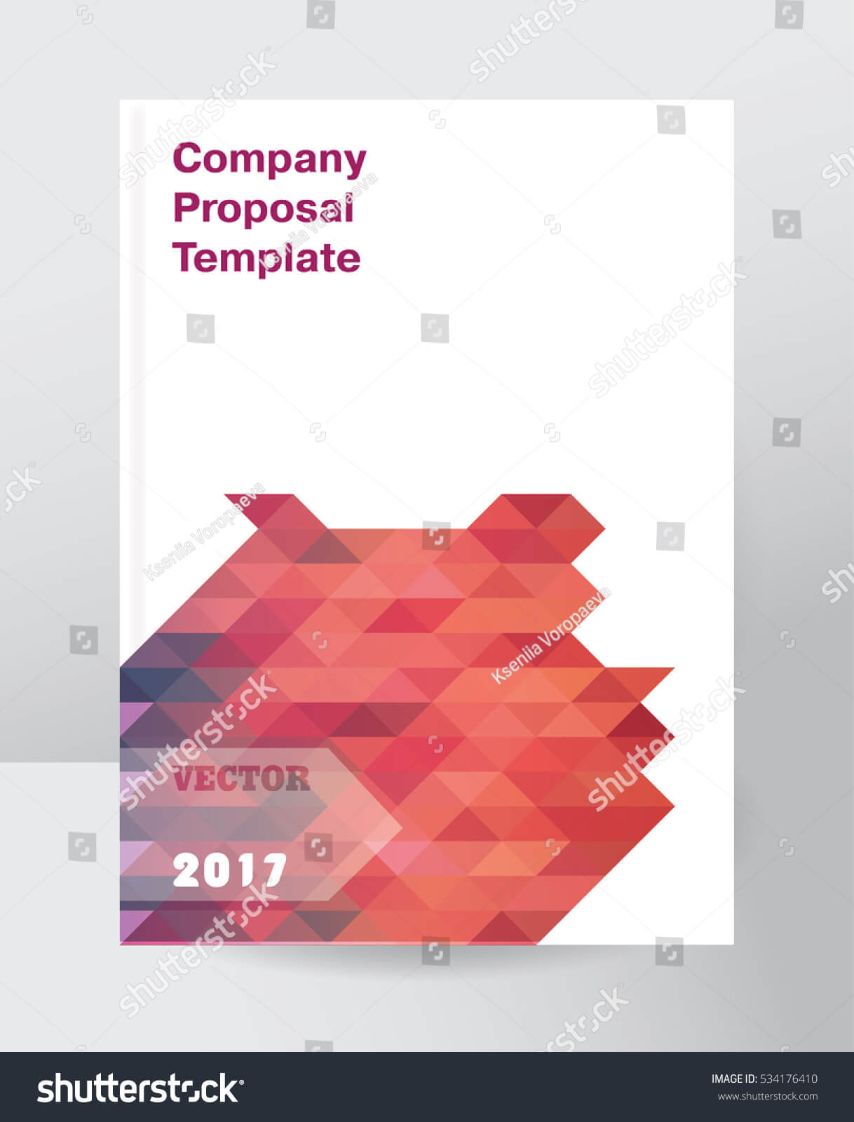 Annual Report Template Layout White Paper Stock Vector Intended For White Paper Report Template