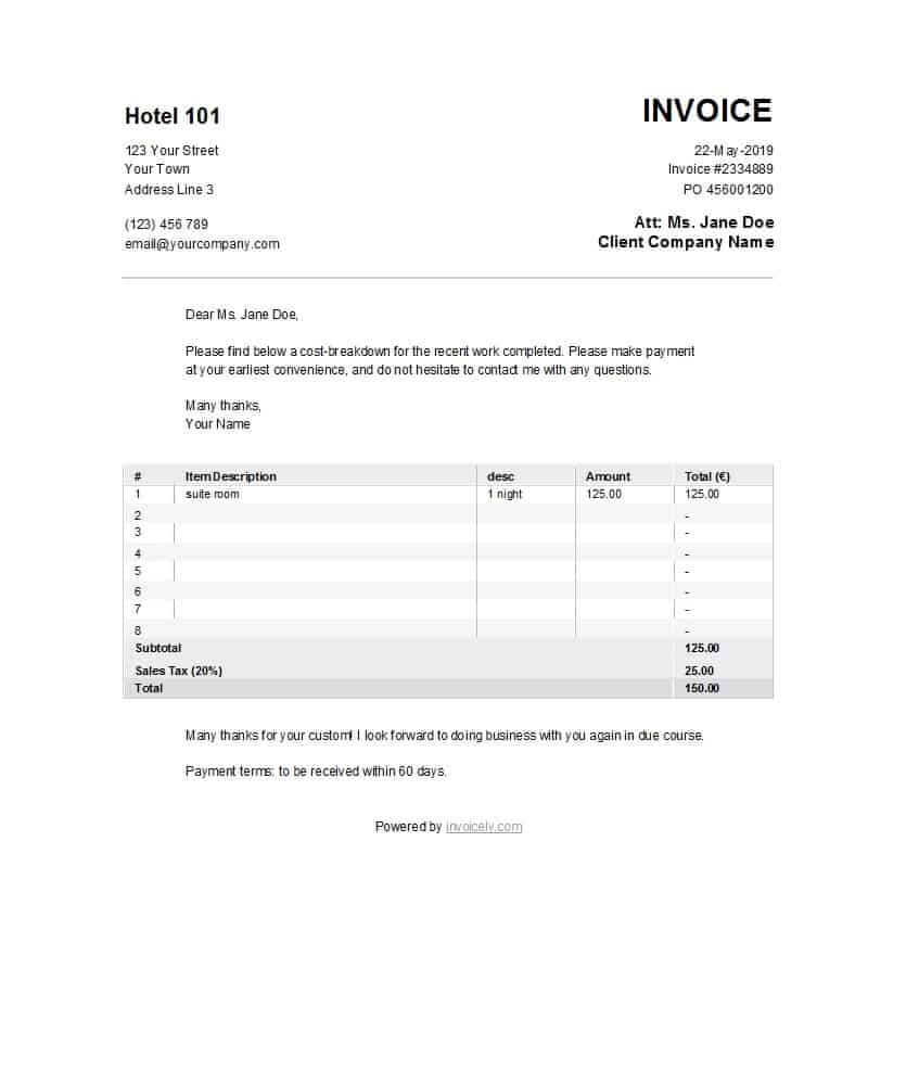 Another Word For Invoice Receipt Gst Sample Bill Format In Inside Another Word For Template
