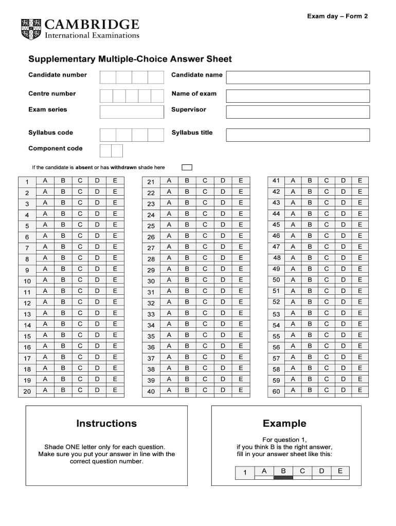 Answer Sheet Template 1 100 Word – Fill Online, Printable For Blank Answer Sheet Template 1 100