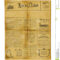 Antique Newspaper Template Stock Image. Image Of Information Inside Old Blank Newspaper Template