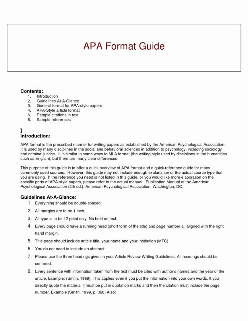 Apa Style Research Er Template Word Sample Outline 6Th Throughout Word Apa Template 6Th Edition