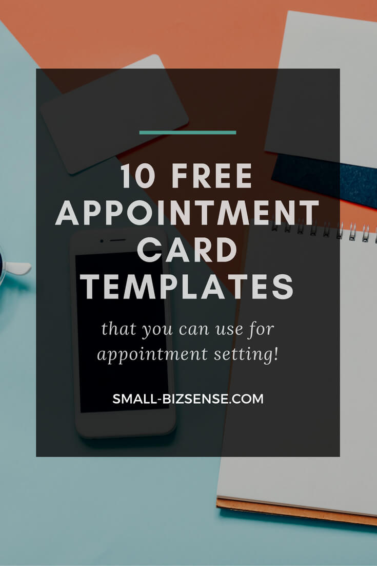 Appointment Card Template: 10 Free Resources For Small Regarding Appointment Card Template Word