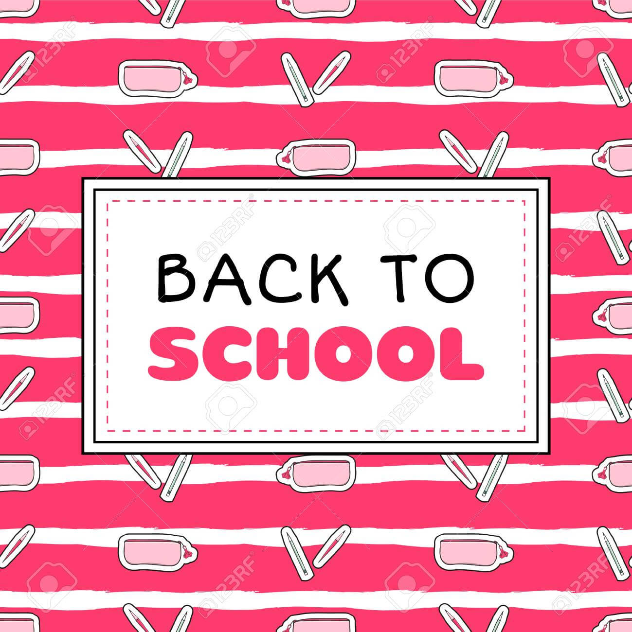 Back To School Banner Template Vector. Background For Sale Shopping,.. With College Banner Template