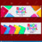 Back To School Colorful Text Banner Template With Stationary Pertaining To Classroom Banner Template