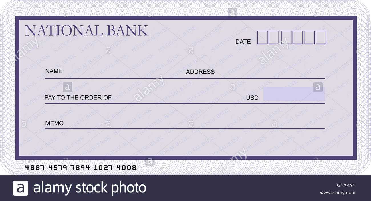 Bank Cheque Stock Photos & Bank Cheque Stock Images – Alamy Inside Blank Cheque Template Uk