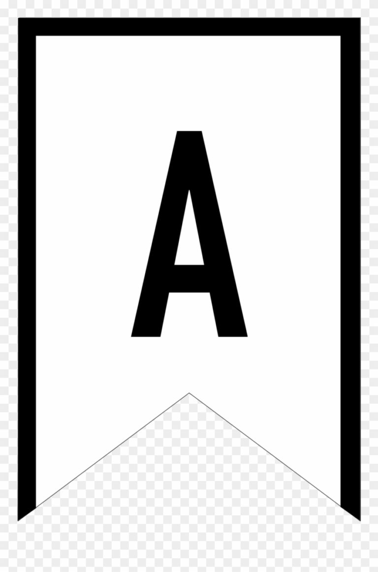 Banner Templates Free Printable Abc Letters Triangle in Printable