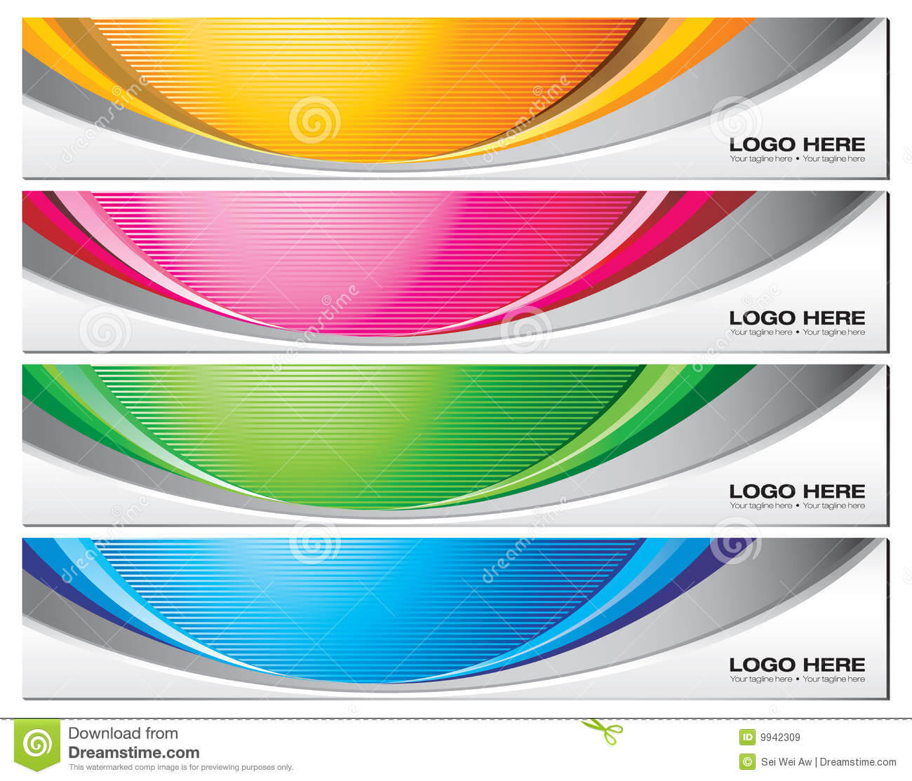 Banner Templates Stock Vector. Illustration Of Vector – 9942309 Intended For Website Banner Templates Free Download