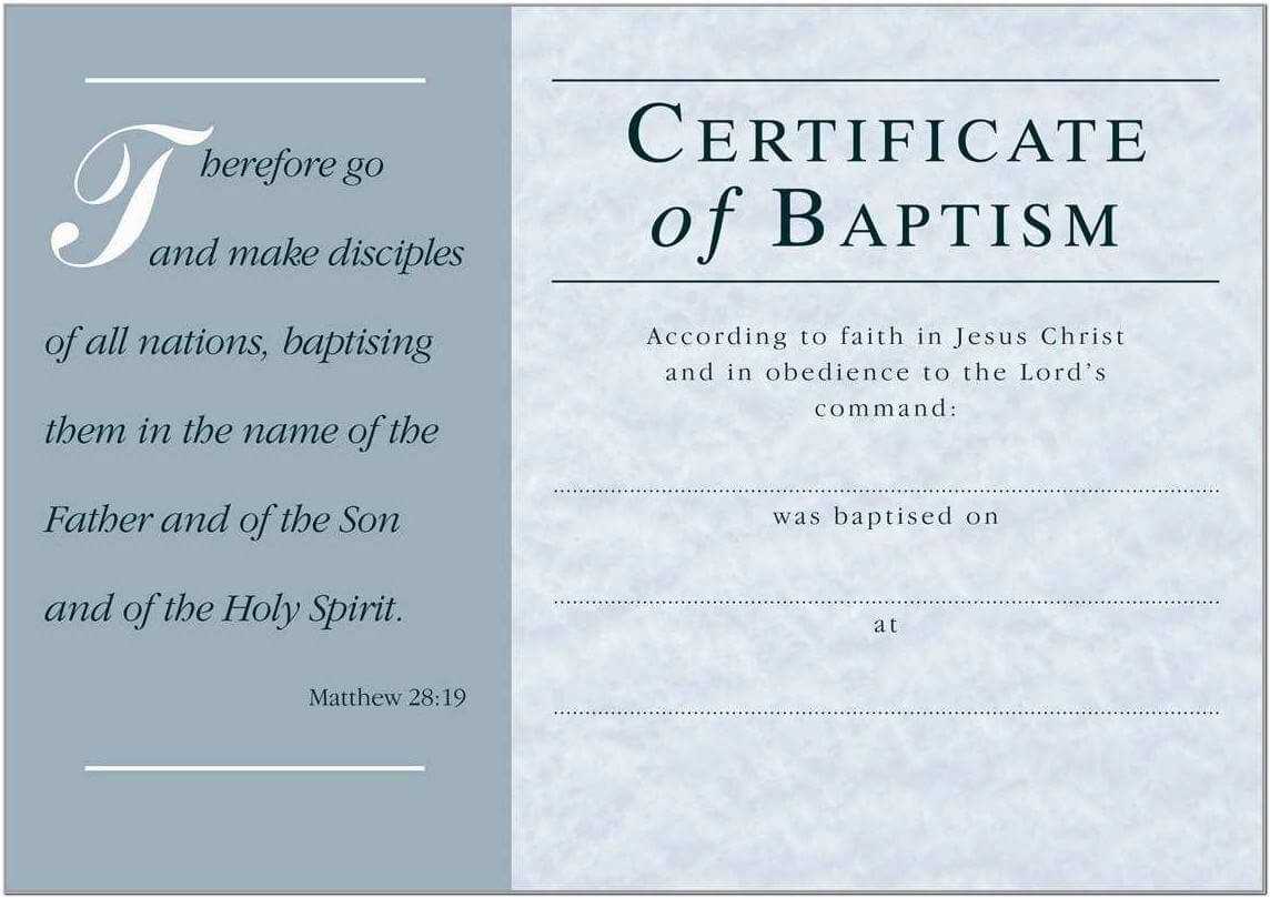 Baptism Certificate Template Church Of England - Templates Intended For Baptism Certificate Template Word